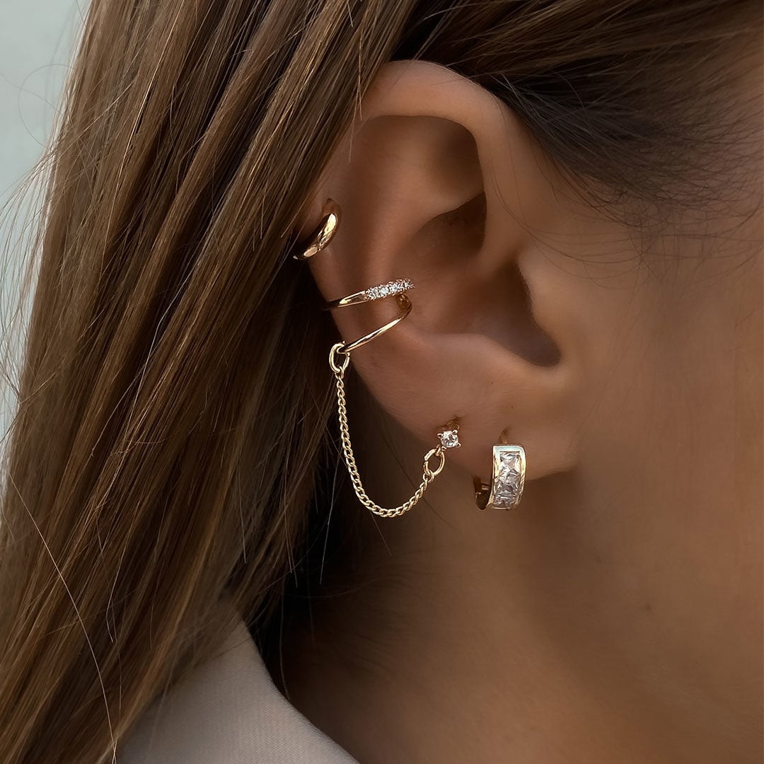 סט עגילים קורל