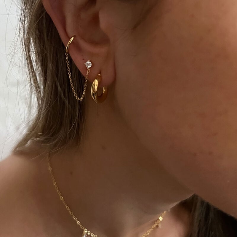 עגילי חישוק קוקו